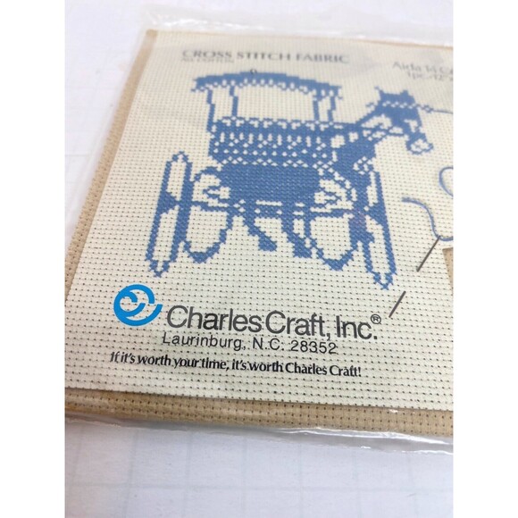Charles Craft Aida Cross Stitch Fabric 14 18 Fiddlers Count 12 x 18" Lot of 9 - Picture 6 of 8